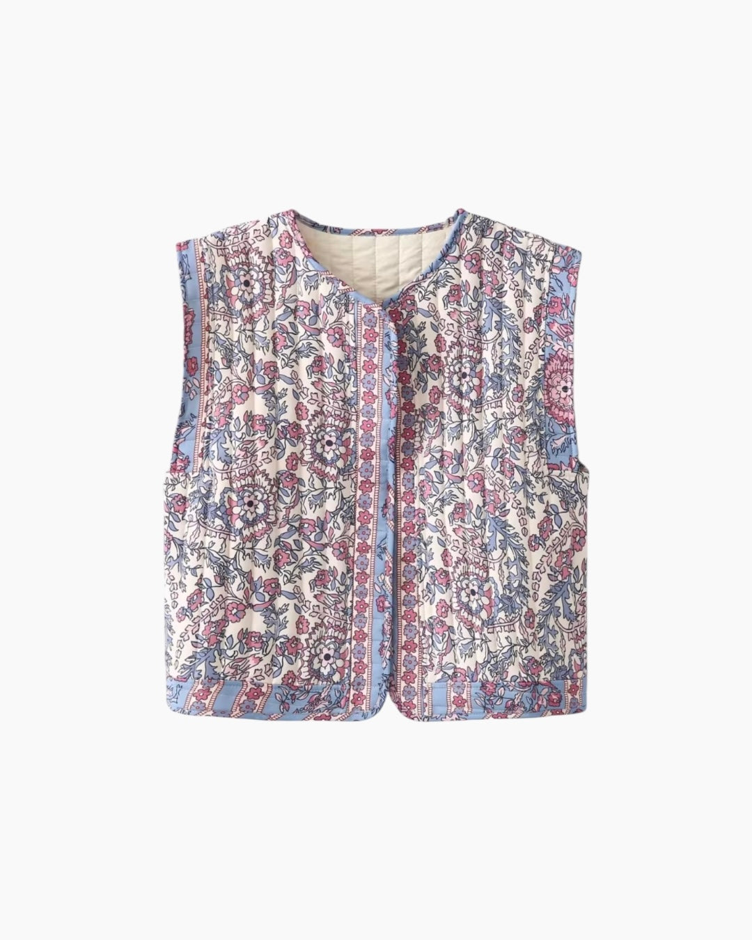 Quiltet mønstret vest