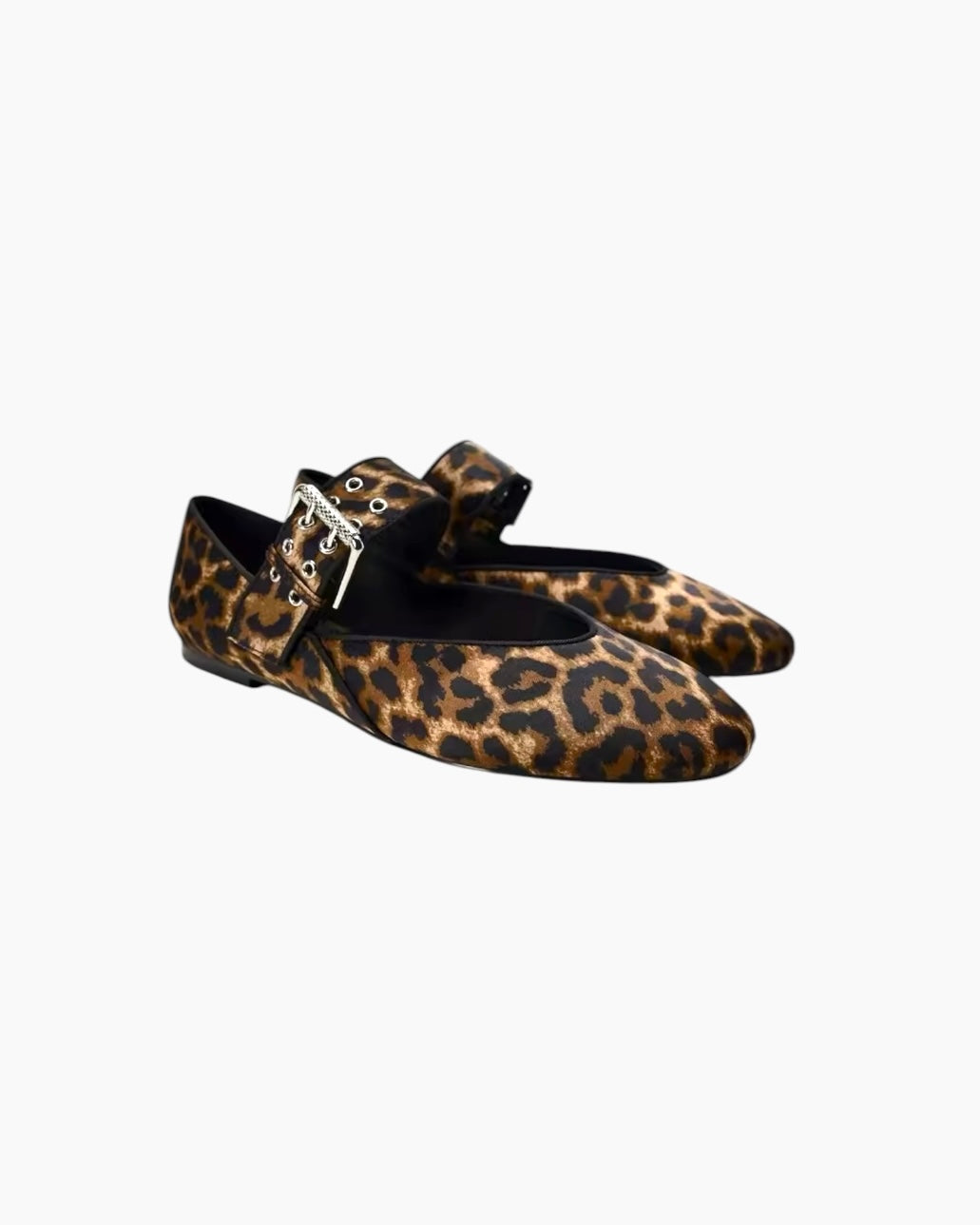 Shiny ballerinaer med buckle