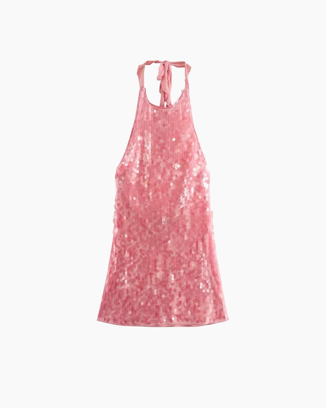 Lyserød Palliet Sequin Kjole