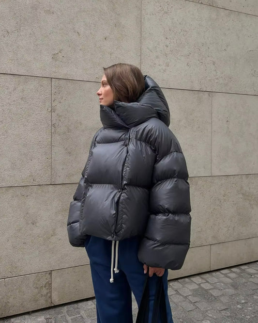 Kort Oversize Puffer Jakke - Jakker - Khaia