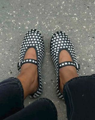 Amalie Rhinestone Ballerinaer - Khaia