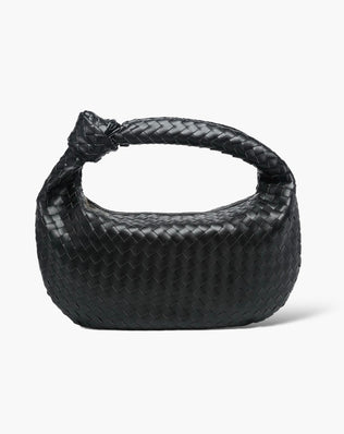 Fiona Flettet Taske - 40 cm - Sort / Guld - Skuldertasker