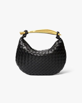 Ellie Flettet Taske - 27 cm - Sort - Små tasker - Khaia