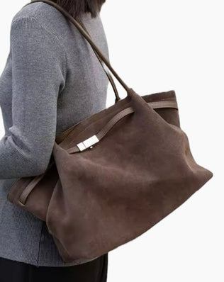 Stella Taske - Ruskind & Læder - Håndtasker - Khaia