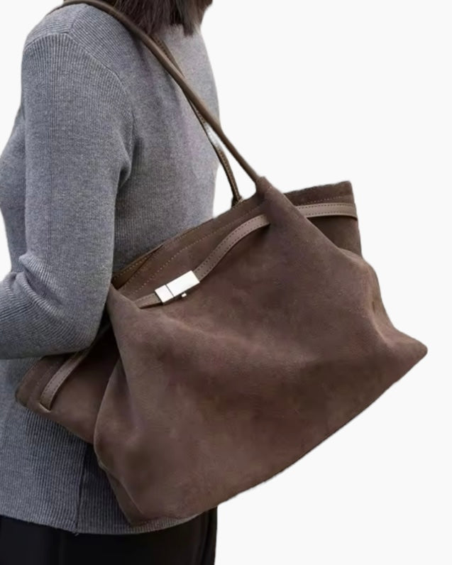 Stella Taske - Ruskind & Læder - Håndtasker - Khaia