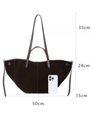 Polly taske (stor) i ruskind