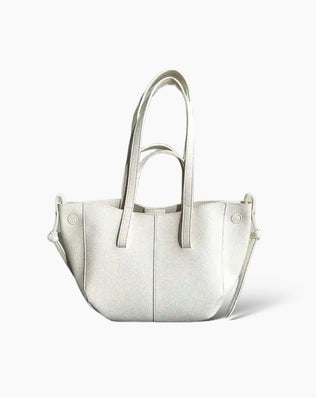 Polly Taske - hvide syninger - Hvid / Lille - Skuldertasker - Khaia