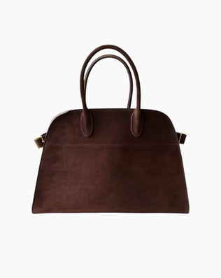 Lulu taske - 39 cm (ægte ruskind) - Mocha Mousse - Håndtasker - Khaia