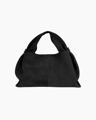 Patricia taske - ægte ruskind (stor) - Sort - Små tasker - Khaia