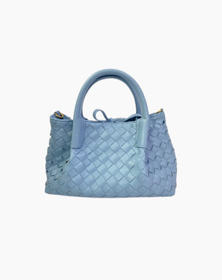 Flora Flettet Taske - Lille - Lyseblå - Små tasker - Khaia