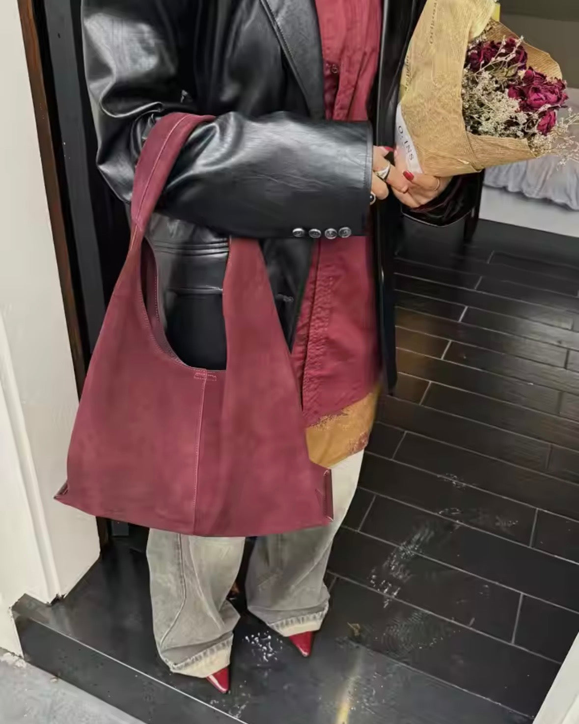 Hobo taske i ruskind