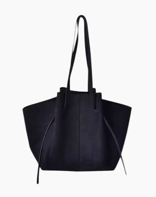 Nora Taske - Vegansk ruskind - Sort - Shoppere - Khaia