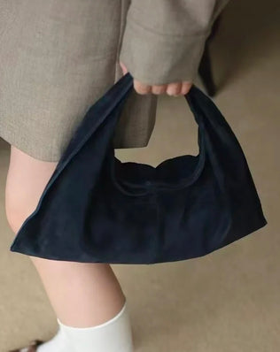 Alvilde Taske - Ægte Ruskind - Håndtasker - Khaia