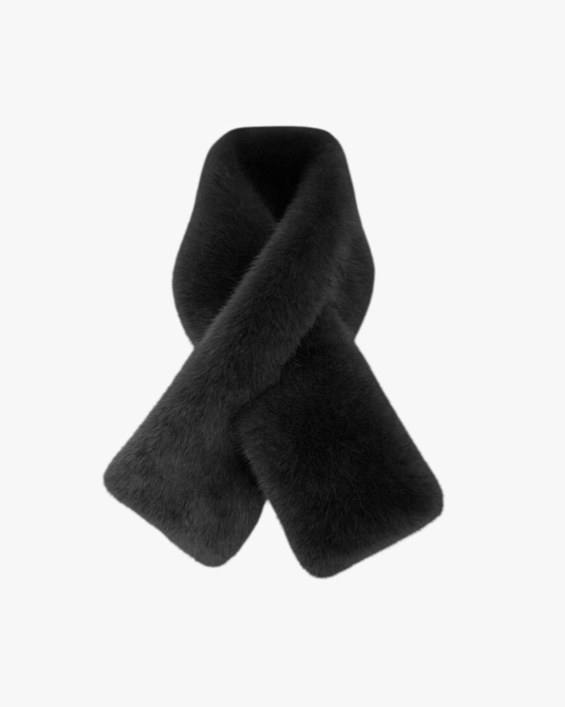 Tørklæde i imiteret pels