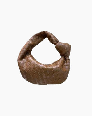 Fiona Flettet Taske - 26 cm - Brun - Små tasker