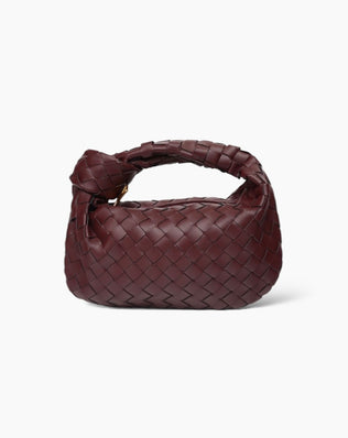 Fiona Flettet Taske - 28 cm - Mørkerød - Små tasker