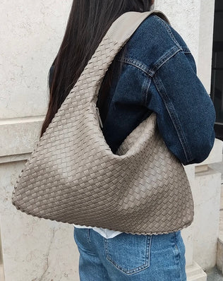 Jessica Flettet Taske - 50 cm - Skuldertasker