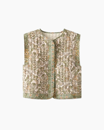 Quiltet mønstret vest