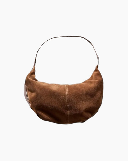 Beate Dumpling Bag - Genuine Suede