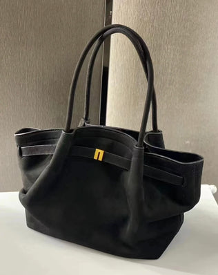 Lara taske - Stor (vegansk ruskind) - Håndtasker - Khaia