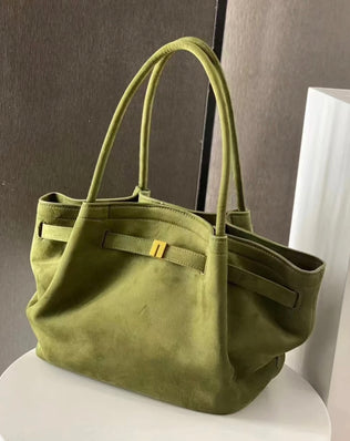 Lara taske - Stor (vegansk ruskind) - Håndtasker - Khaia