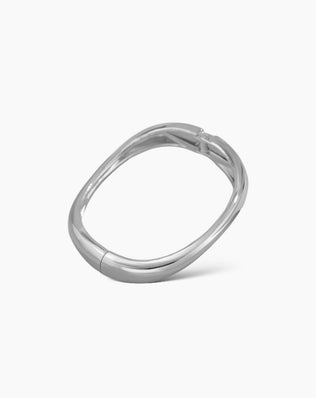 Enkelt Organisk Armbånd - Sølv - Khaia