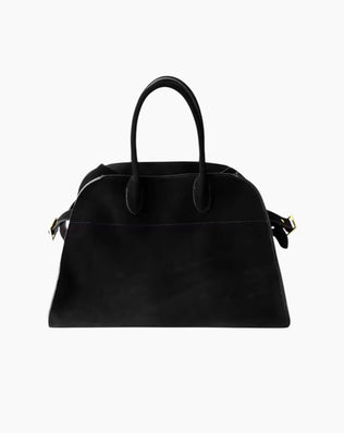 Lulu taske - 39 cm (ægte ruskind) - Sort - Håndtasker - Khaia