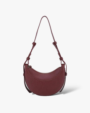 Polly Halvmåne Taske - Mørkerød - Små tasker - Khaia