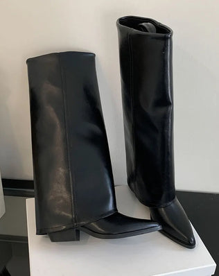 Emily Foldover Støvler - Vegansk læder - Khaia