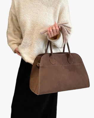 Lulu Taske - 33 cm (vegansk ruskind) - Håndtasker - Khaia