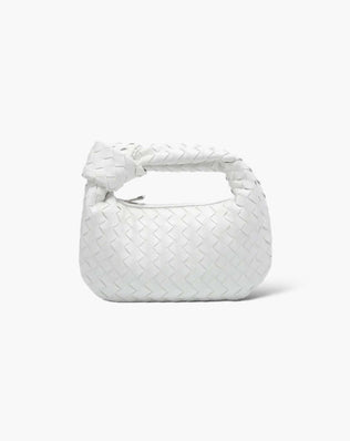 Fiona Flettet Taske - 26 cm - Hvid - Små tasker