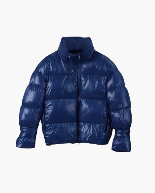 Shiny puffer jakke