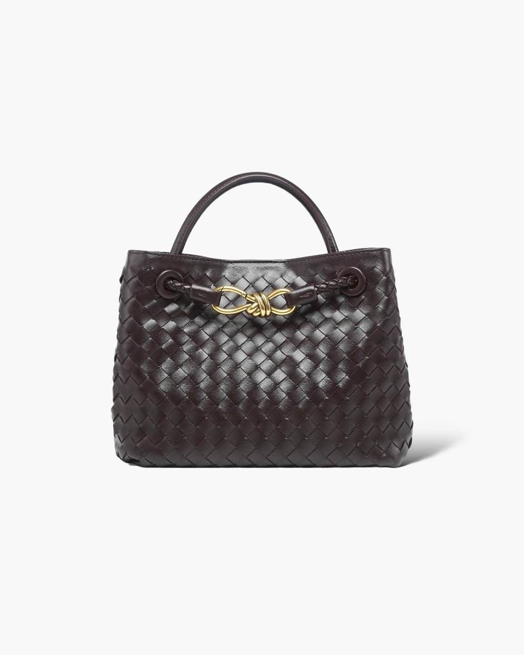 Liva Flettet Taske - 25 cm - Sort - Små tasker - Khaia