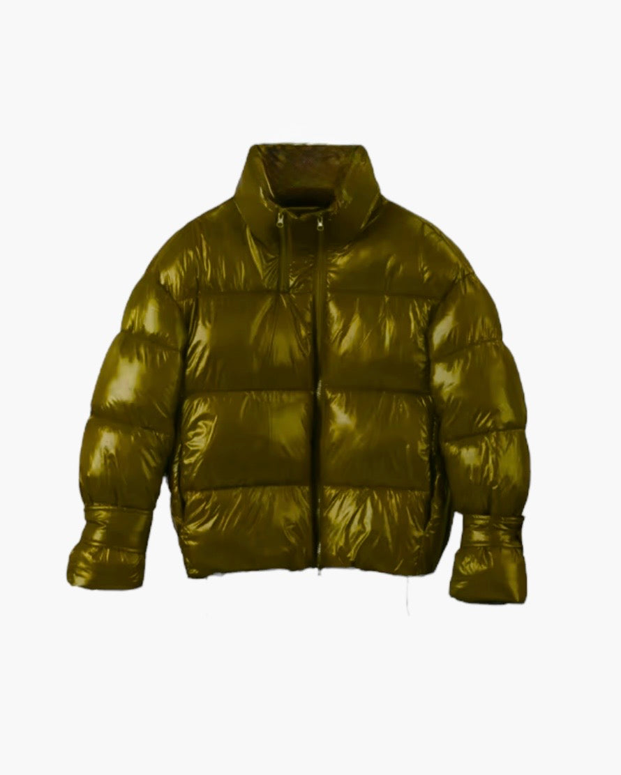 Shiny puffer jakke