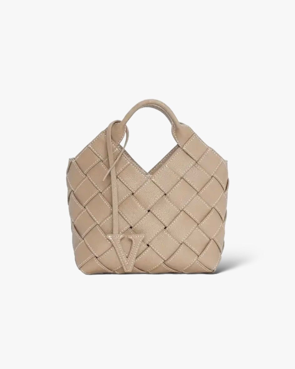 Jade Flettet Taske - Beige - Små tasker - Khaia