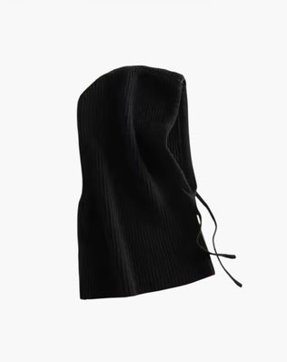 Balaclava i uld med snører