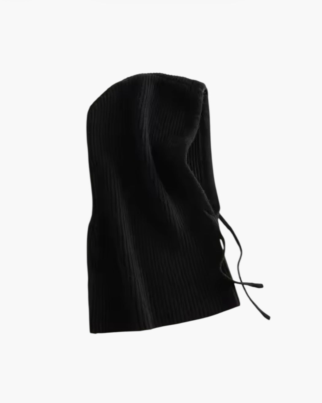 Balaclava i uld med snører