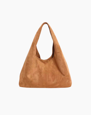 Hobo skuldertaske i imiteret ruskind