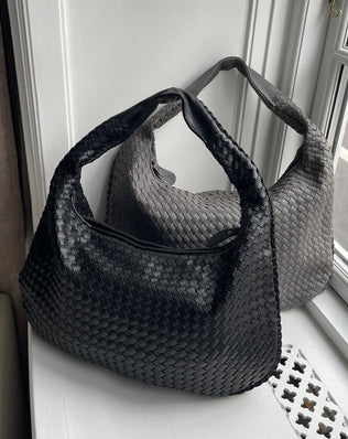 Jessica Flettet Taske - 47 cm - Skuldertasker