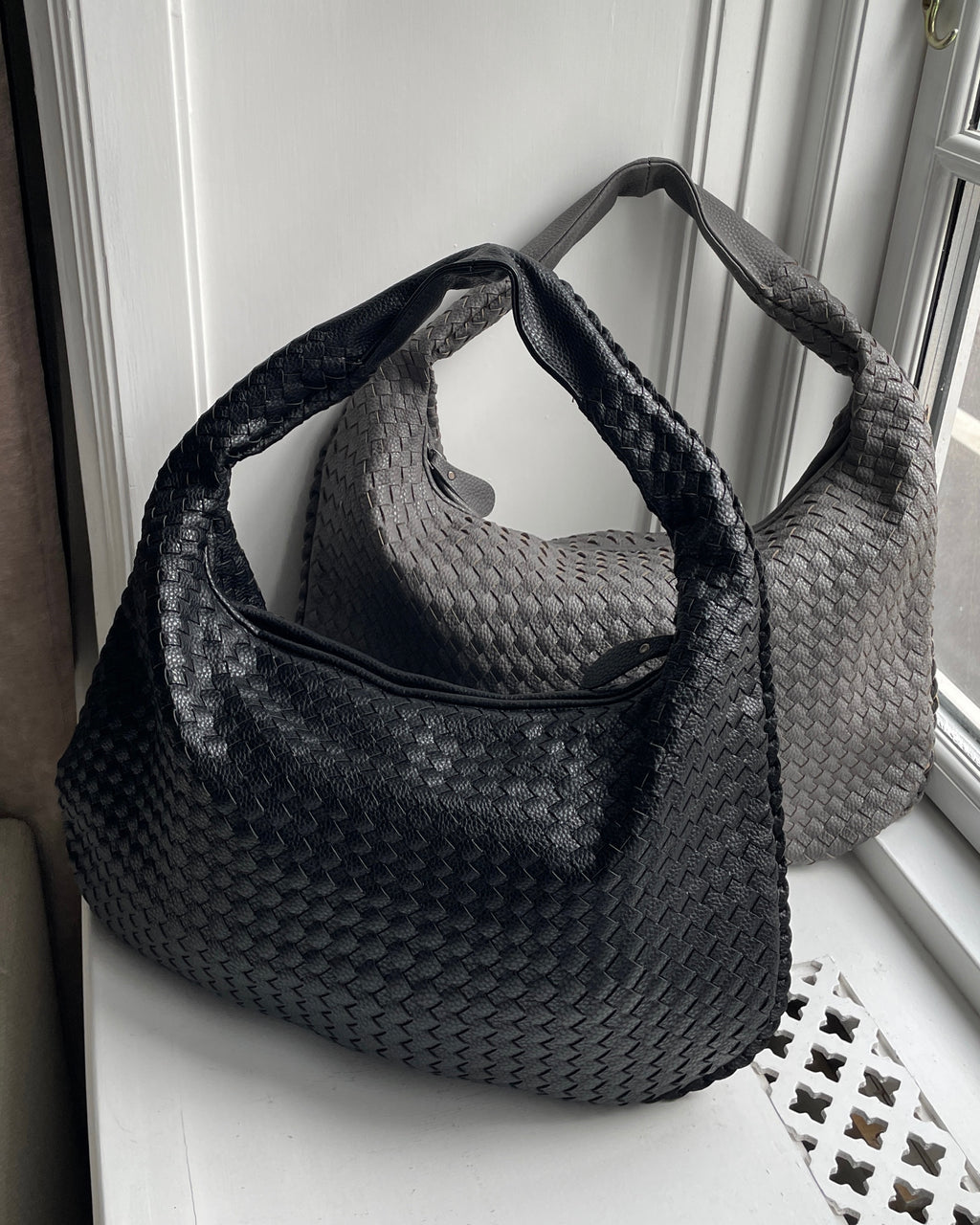 Jessica Flettet Taske - 47 cm - Skuldertasker