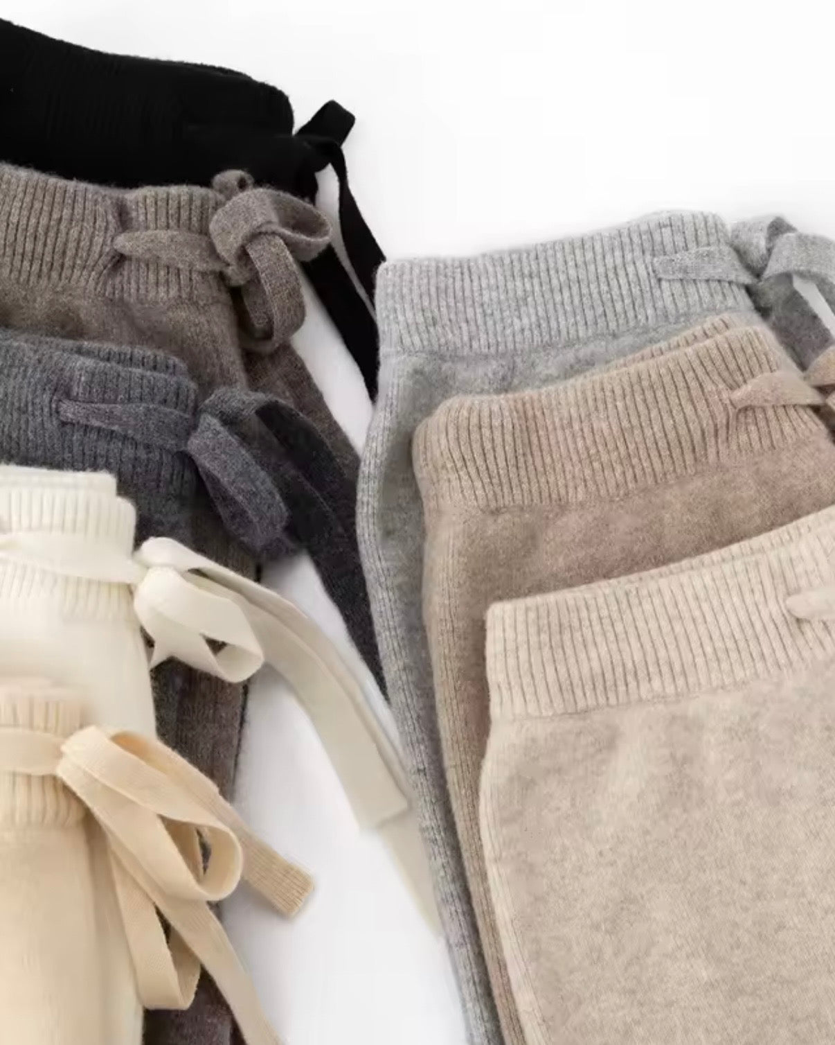 Bukser i uld med bindebånd