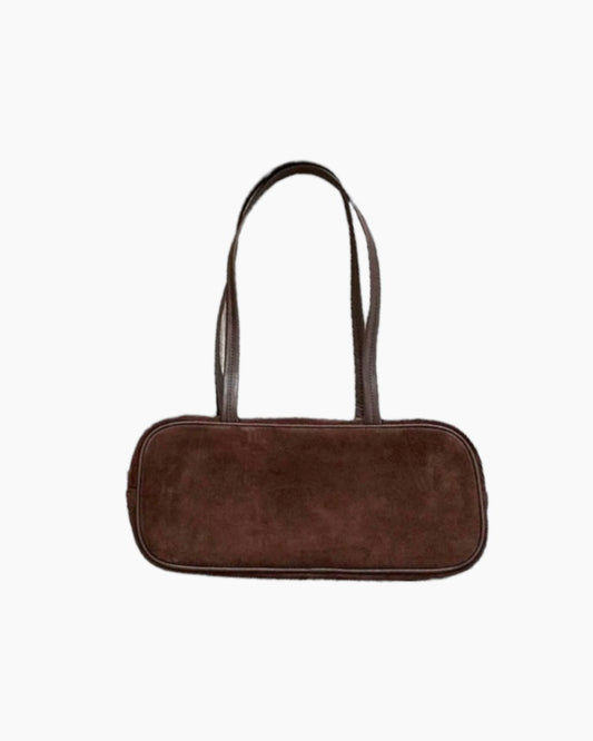 Aya Oblong Bag - Genuine Suede