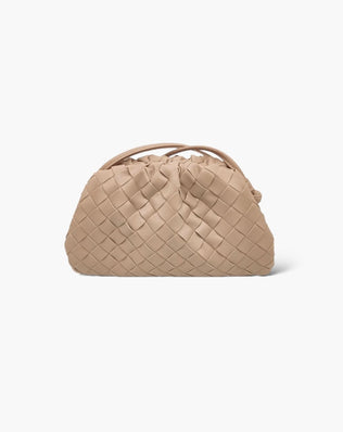 Jessica Flettet Clutch - 22 cm - Beige - Clutches