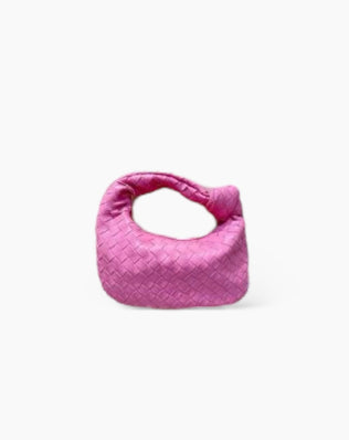 Fiona Flettet Taske - 26 cm - Pink - Små tasker