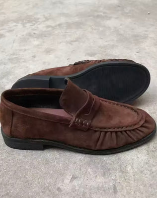 Loafers i ruskind