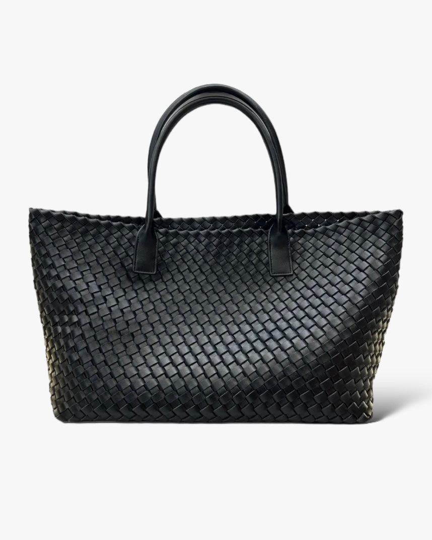 Holly Taske - Ægte læder - Sort / 45x22 cm - Shoppere - Khaia