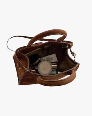 Lulu Taske - 33 cm (vegansk ruskind) - Håndtasker - Khaia