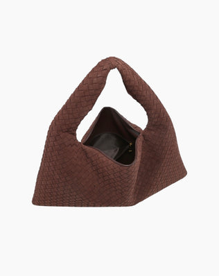 Jessica Flettet Taske - 54 cm (vegansk ruskind) - Shoppere - Khaia