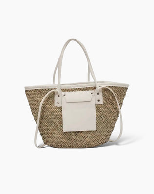 Mille Sivtaske Med Lomme - Hvid / M - Skuldertasker - Khaia