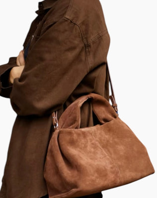 Patricia taske - ægte ruskind (stor) - Små tasker - Khaia